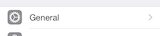 iPhone General settings